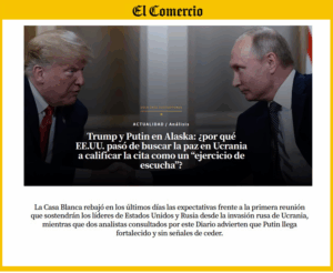 Alonso Cárdenas: Análisis del encuentro entre Putin y Trump
